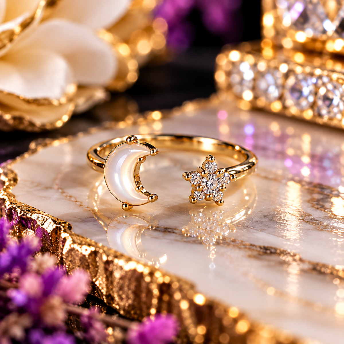 Moonlight Wishes Ring 🌙✨