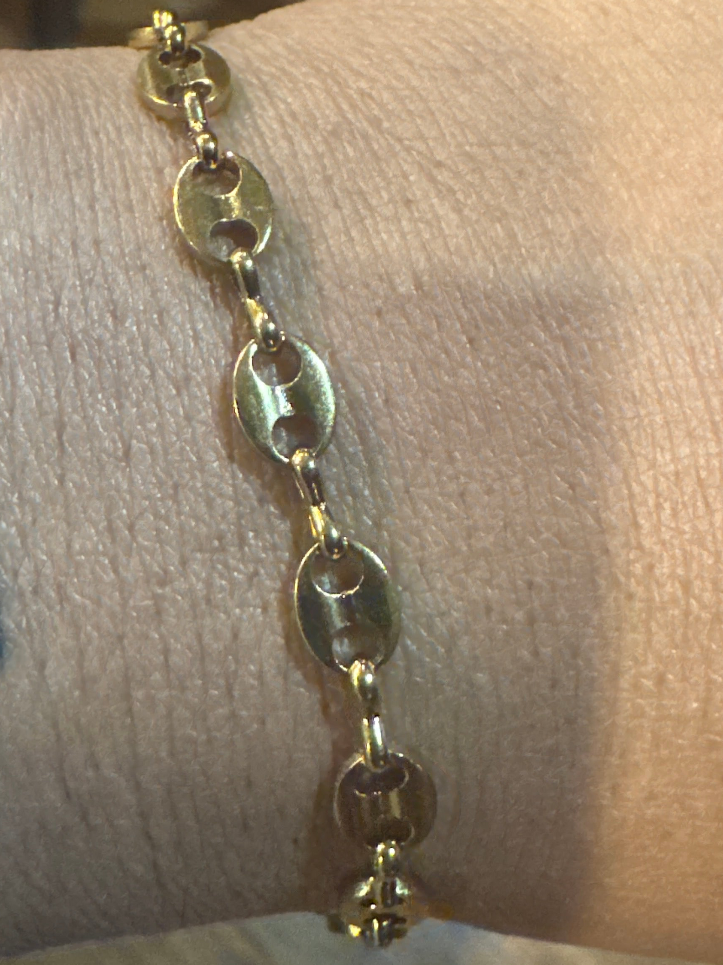 Waffle BRACELET, 18K GOLD PLATED STEEL