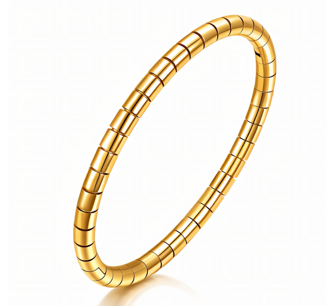 BRACELET, 18K GOLD PLATED STEEL