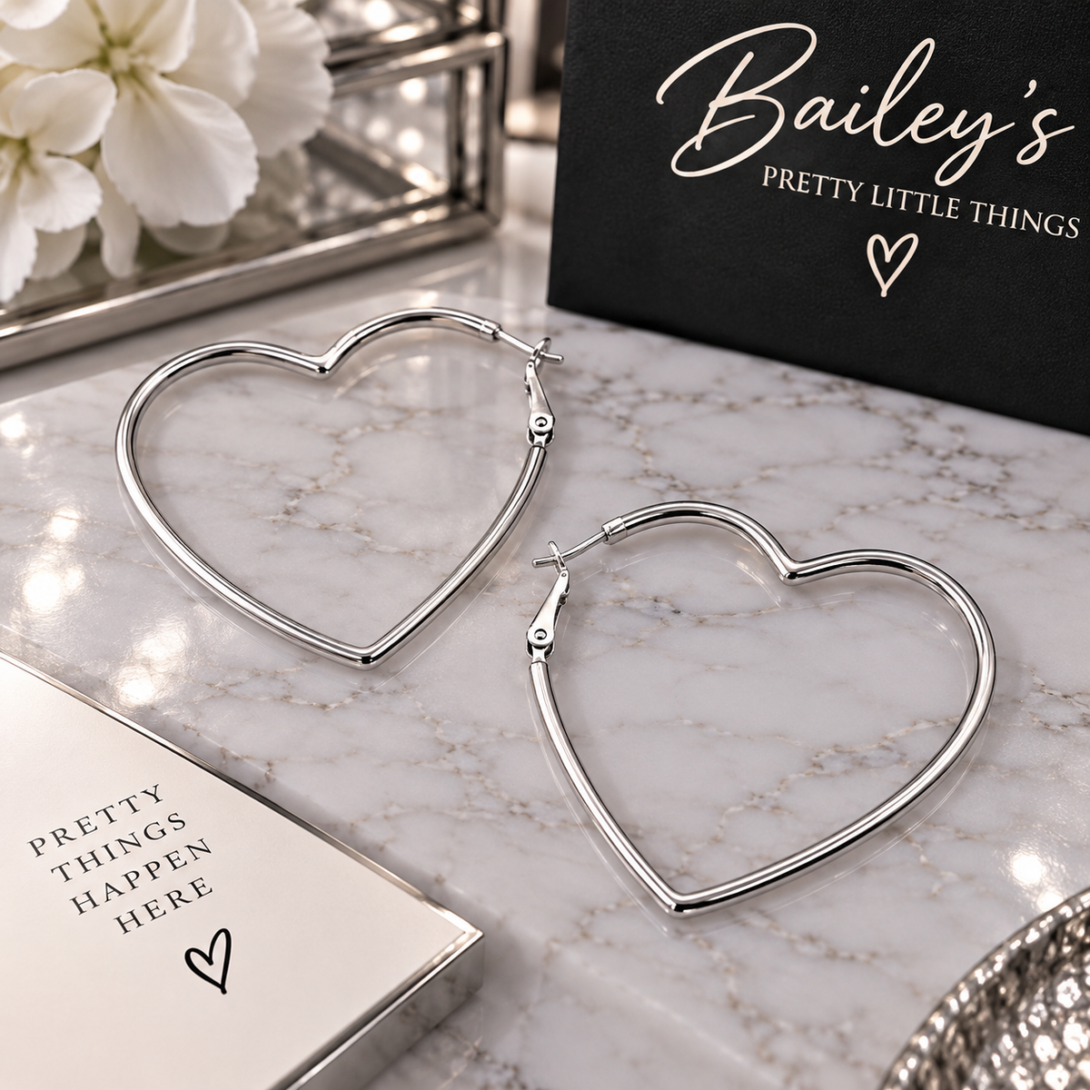 Big Love ❤️ hoops Silver