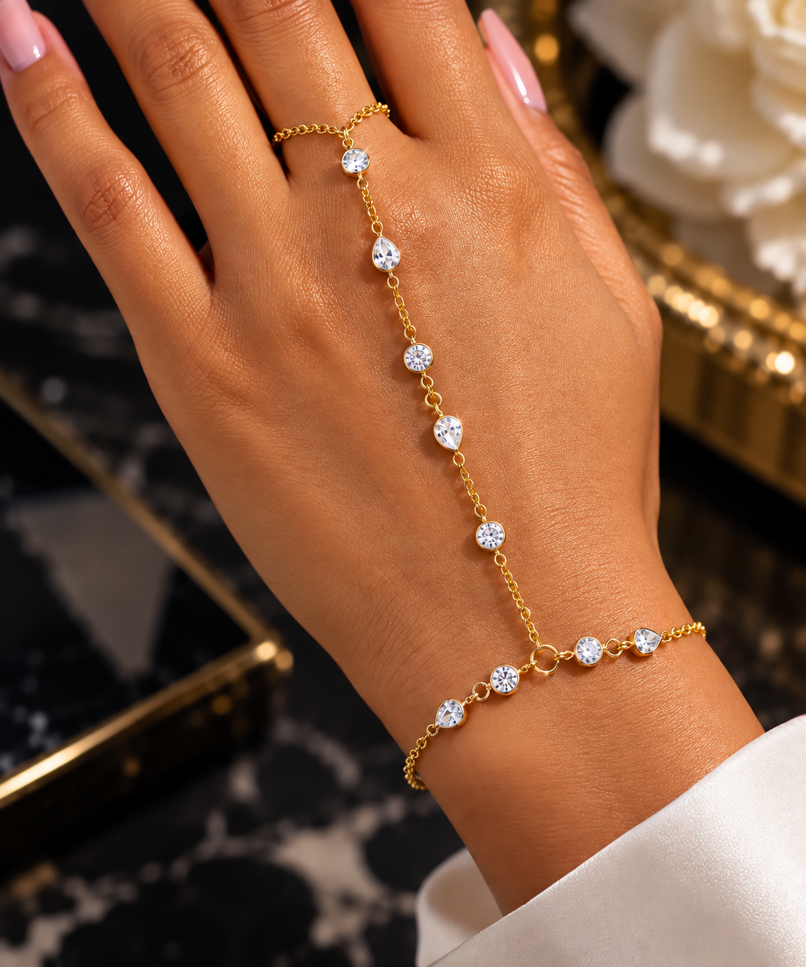 The dripping in Diamonds hand chains