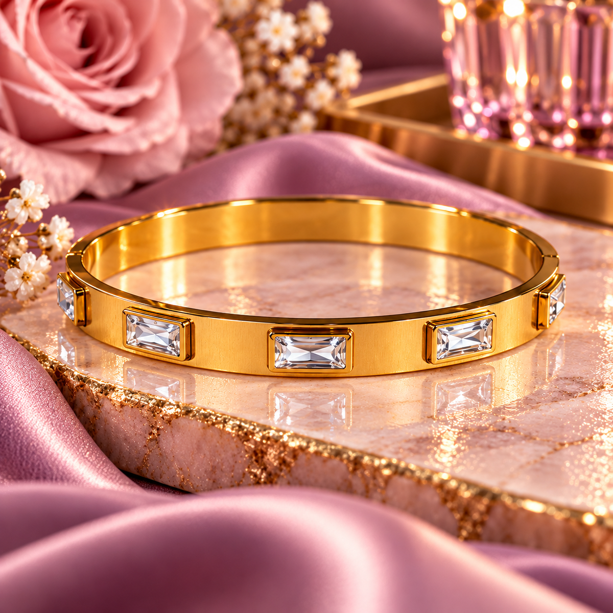 💎 Diamond Princess Bangle