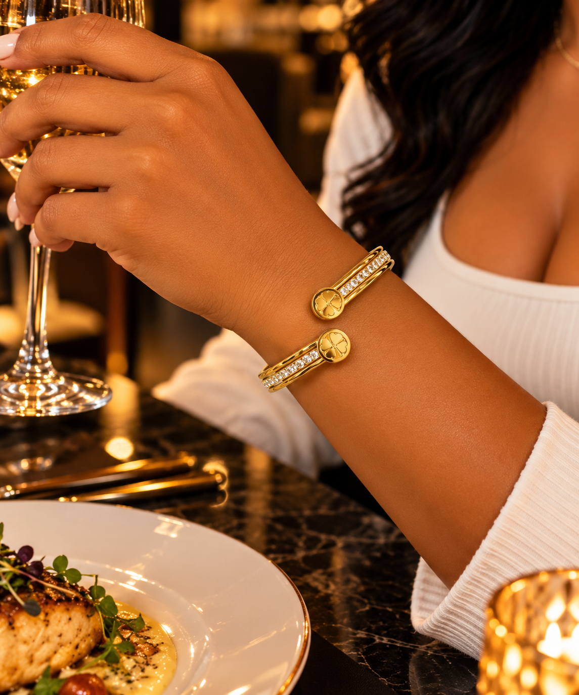 🍀 Lucky Charm Bangle