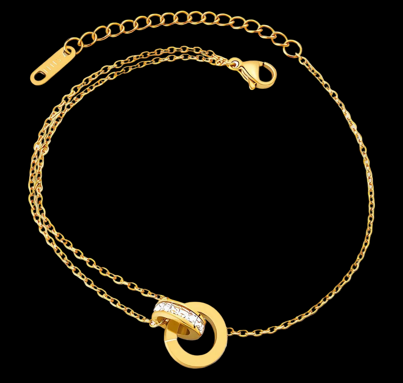 Infinity BRACELET, 18K GOLD PLATED STEEL