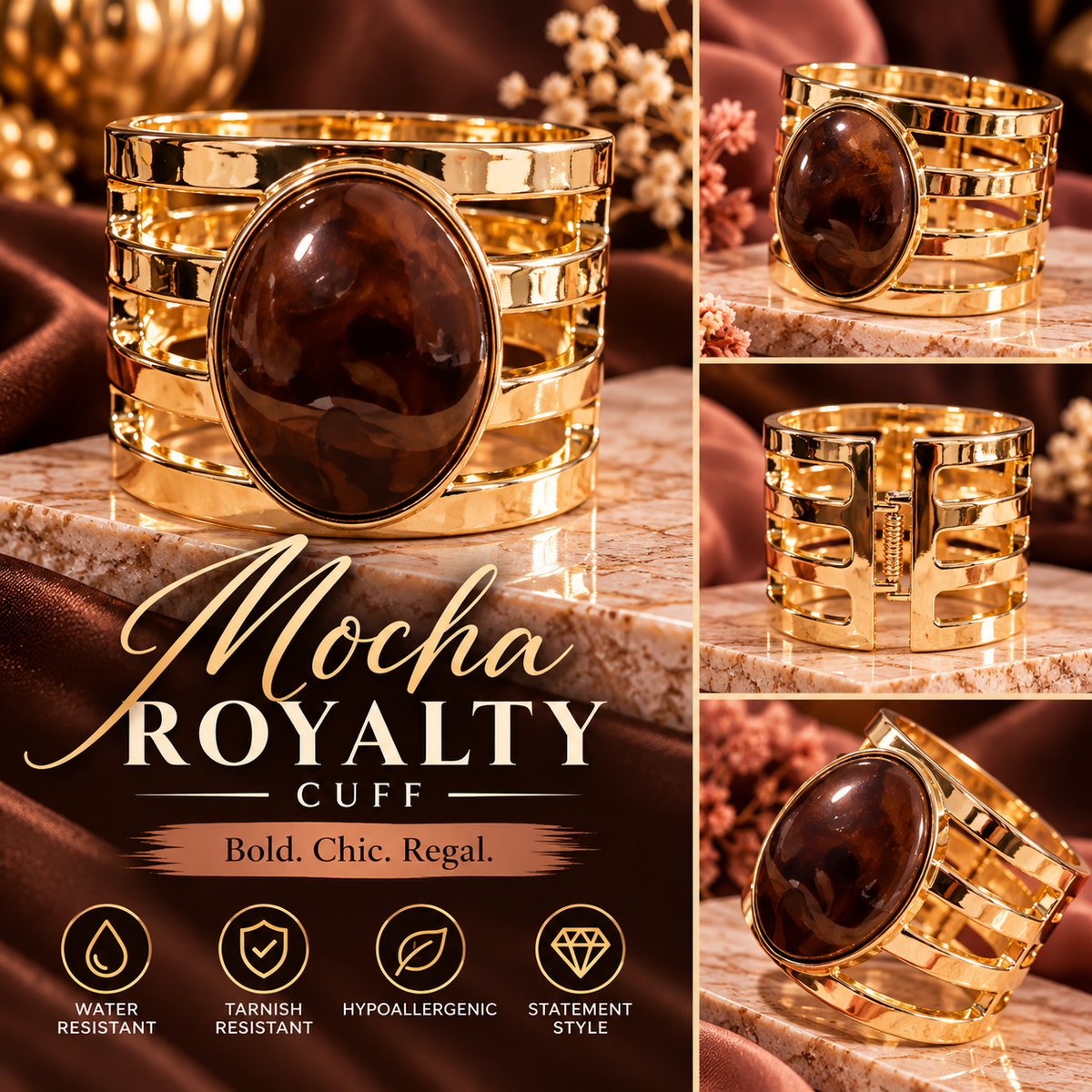 Mocha Royalty Cuff 🤎✨