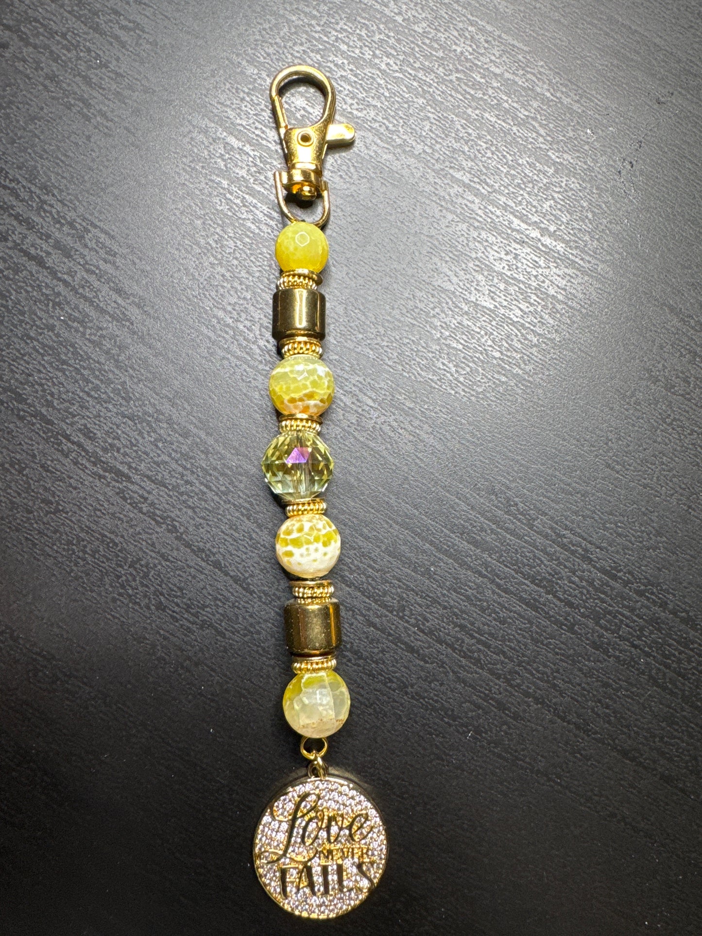 Love never fails key chain/Bag charm