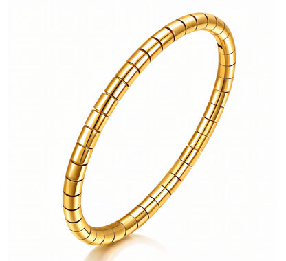 BRACELET, 18K GOLD PLATED STEEL