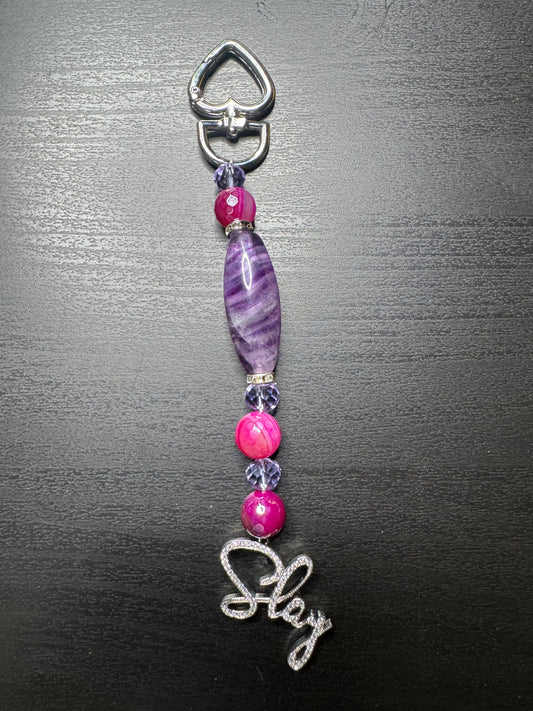 Slay key chain/bag charm