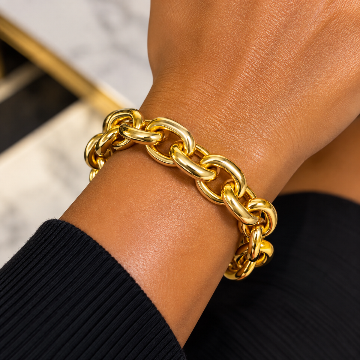 She’s the statement bracelet