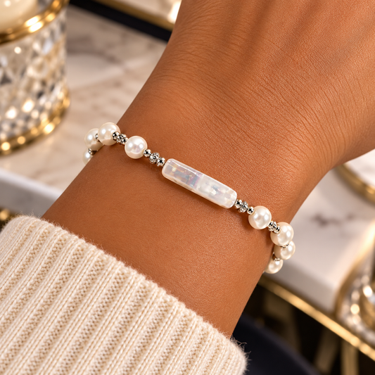 🤍✨ Pearl Essence Bracelet